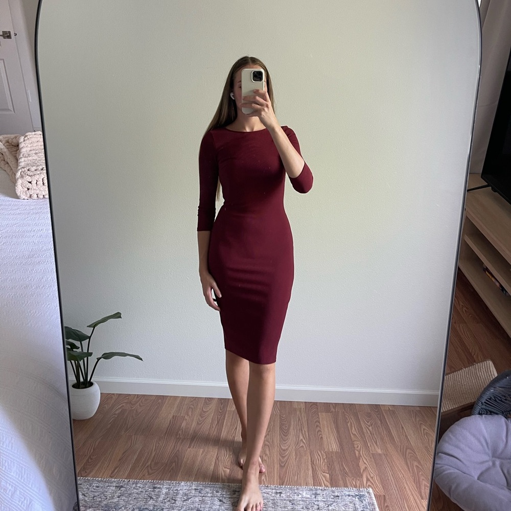 Express XS Burgundy Dress